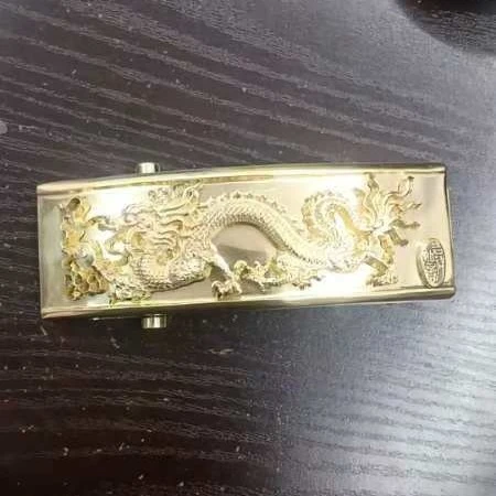 纯黄铜滚轴皮带扣男无牙无孔腰带扣头长14x4.8内径4.0尺寸可定