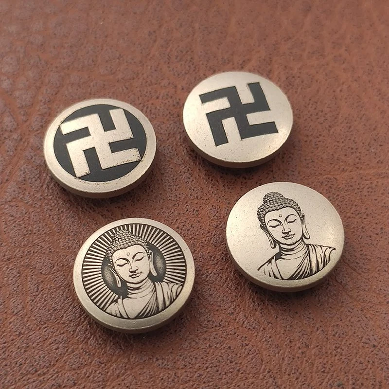 黄铜万字子母螺丝手工diy包配件文玩袋皮带圈装饰扣皮具