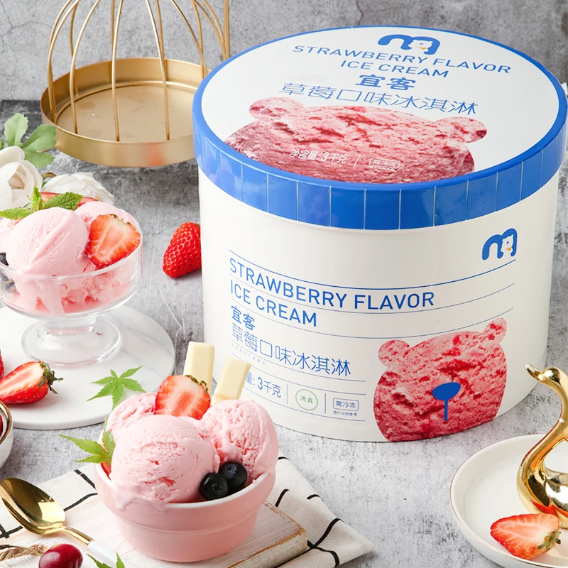 宜客冰淇淋 草莓口味 3kg