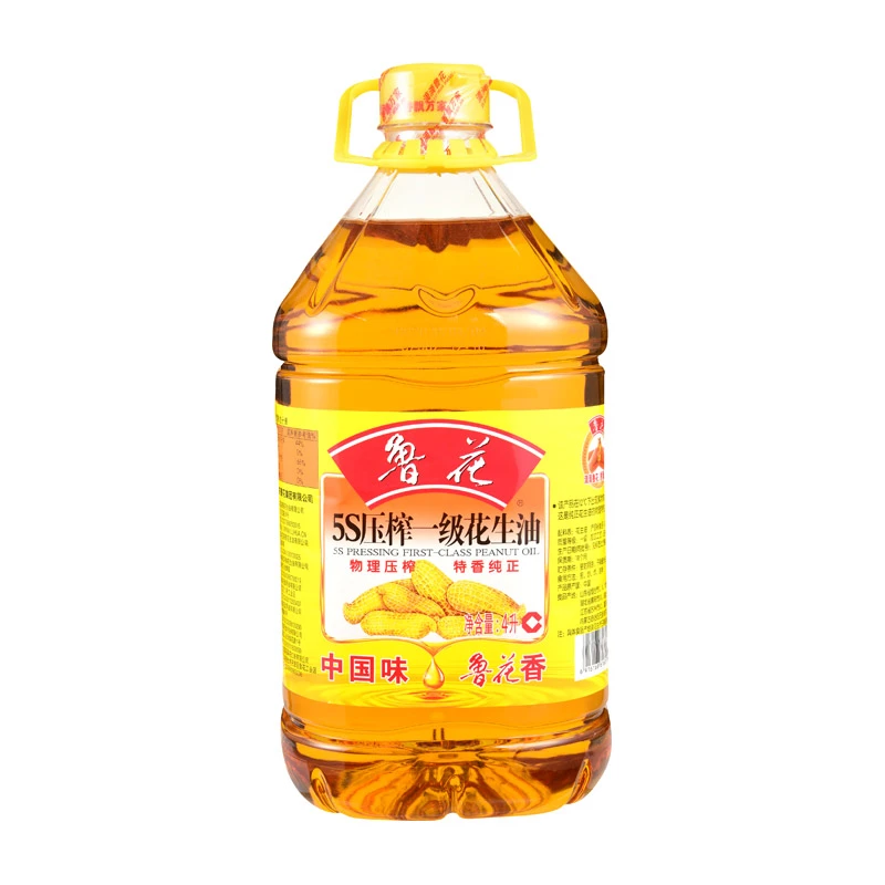 鲁花压榨一级花生油 4L