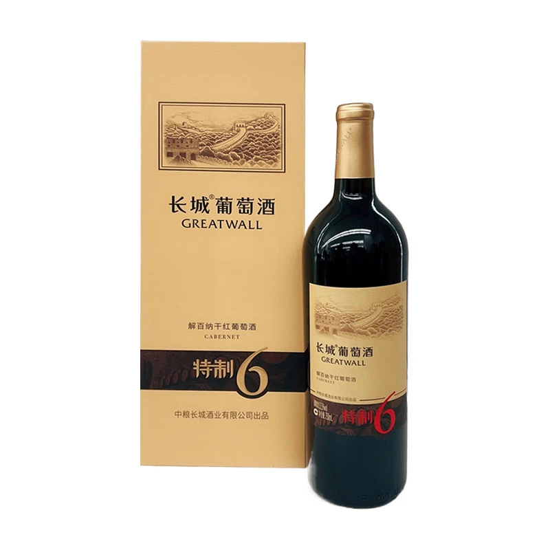 沙城长城特制6解百纳干红葡萄酒 750ml