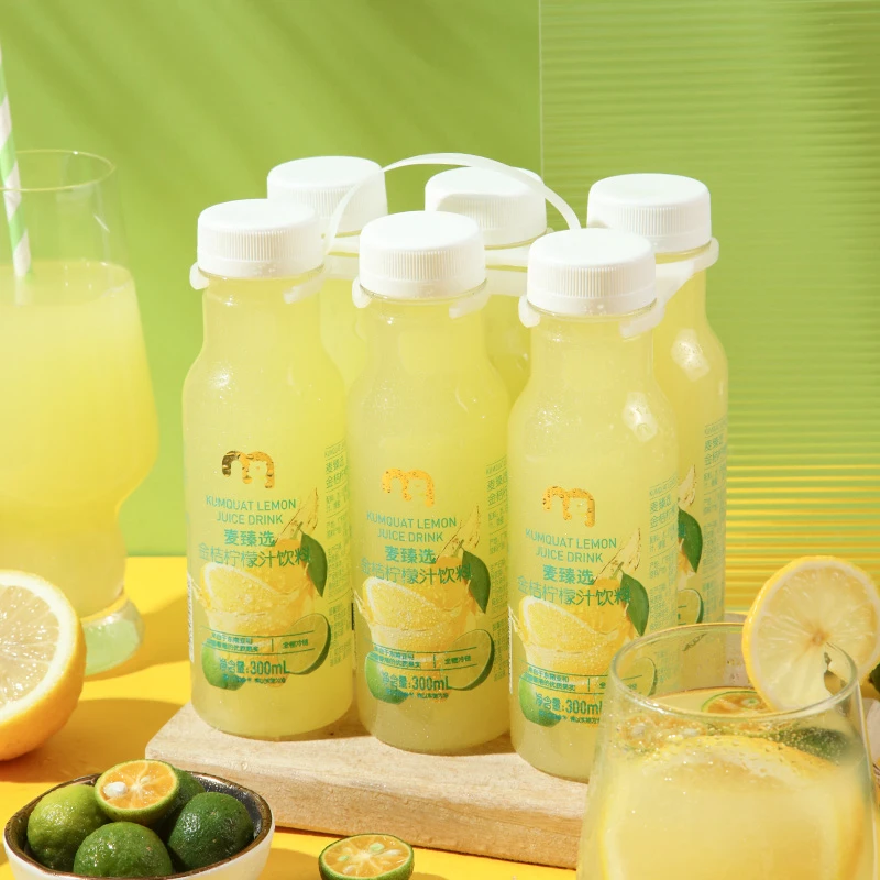 麦臻选金桔柠檬汁6瓶搭扣装 300ml*6