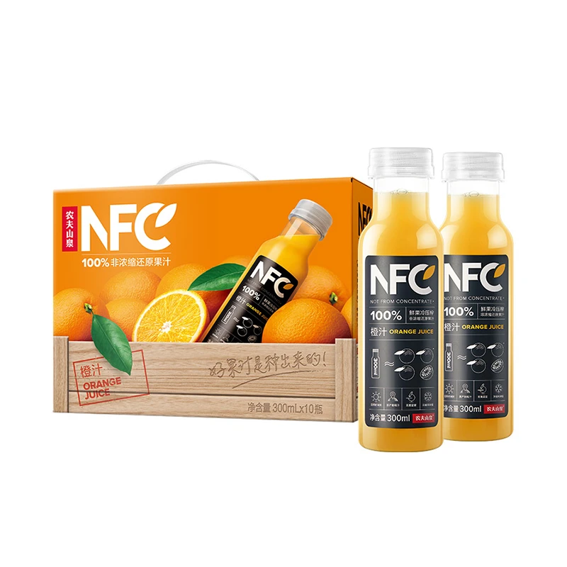 农夫山泉100%NFC橙汁 300ml*10瓶