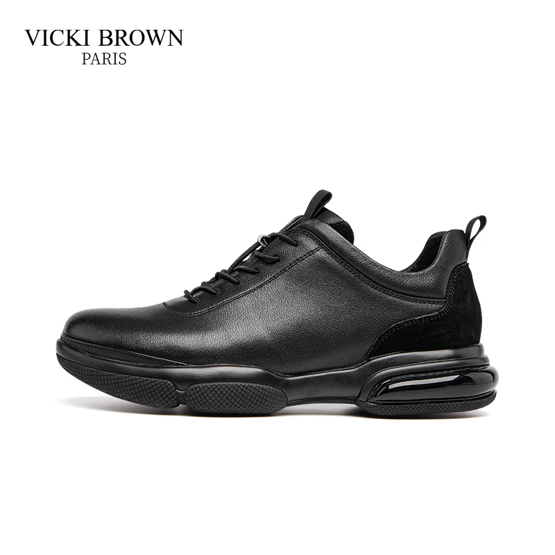 法国VICKI BROWN品牌时尚商务休闲鞋复古皮鞋轻质板鞋低帮户外鞋