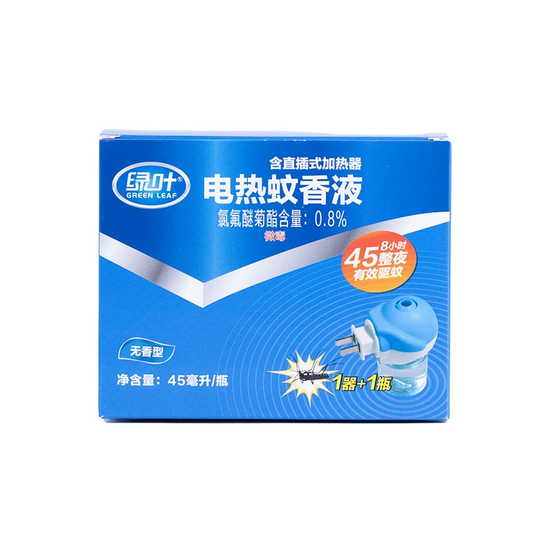 R1-523绿叶电热蚊香液无香型直插式驱蚊