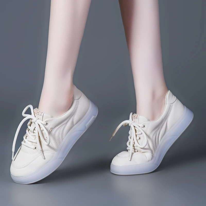 女鞋2024新款时尚百搭春秋单鞋牛筋底休闲运动鞋子软底软面平底鞋