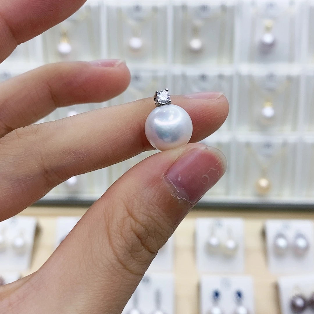 淡水珍珠颈饰银S925镶嵌