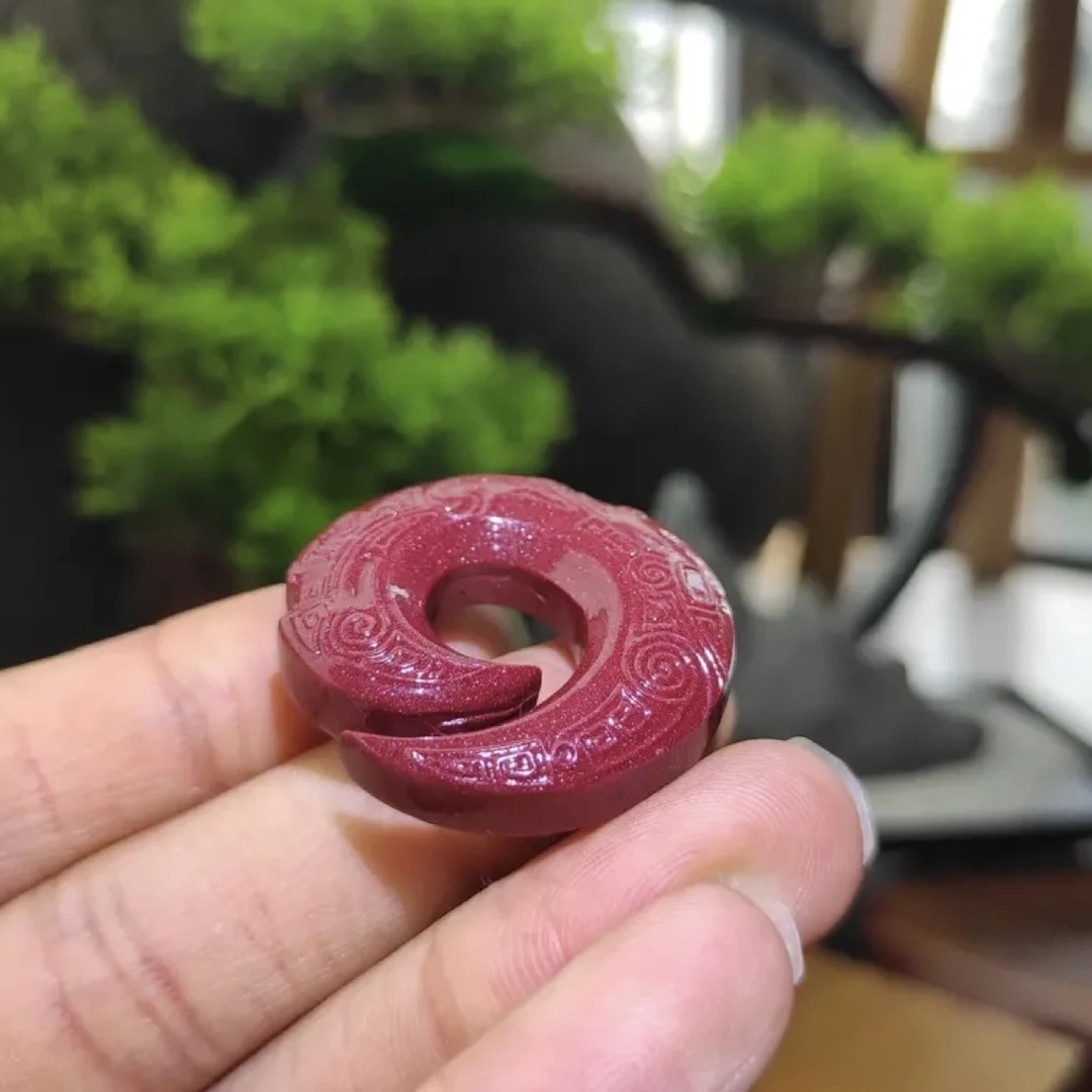 含辰砂工艺品紫金色转什么时来吊坠礼物时尚项链