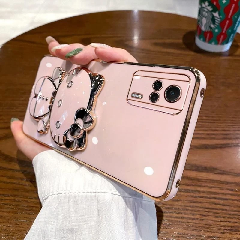 红米K60e手机壳Redmik60e带补妆镜硅胶保护套小米全包软防摔软壳