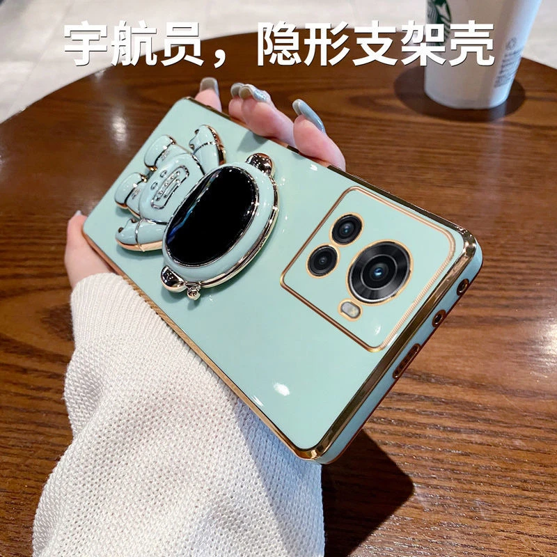 一加ACE手机壳宇航员太空人支架1+ace全包防摔硅胶套电镀超薄软壳