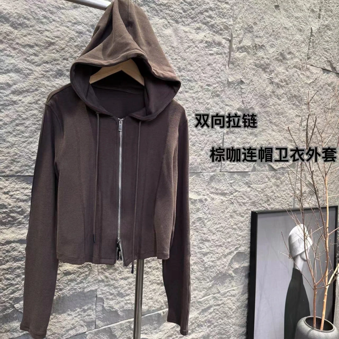 『JUNJIE』秋冬双面绒复古连帽卫衣外套 951293