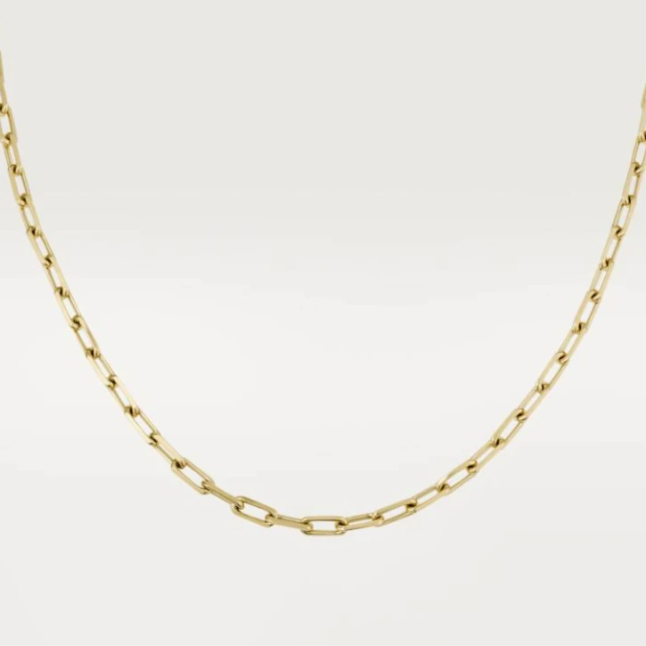 99新 Cartier/卡地亚 SANTOS DE CARTIER 山度士 18K金 男士项链