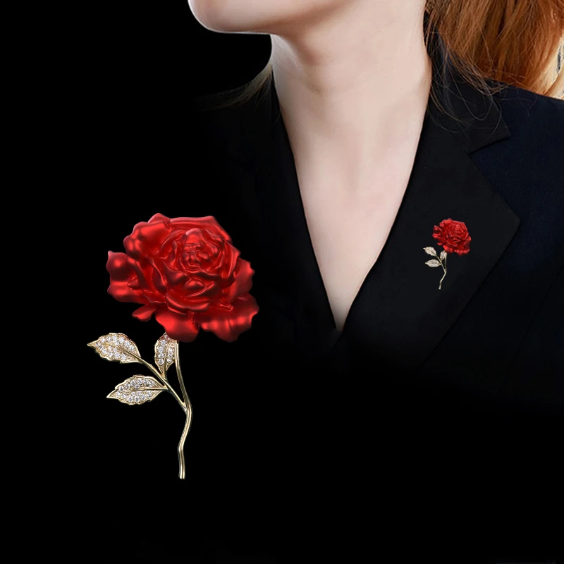 铜镀金锆石胸针女轻奢高档时尚别针精致奢华西服配饰羊绒大衣胸花