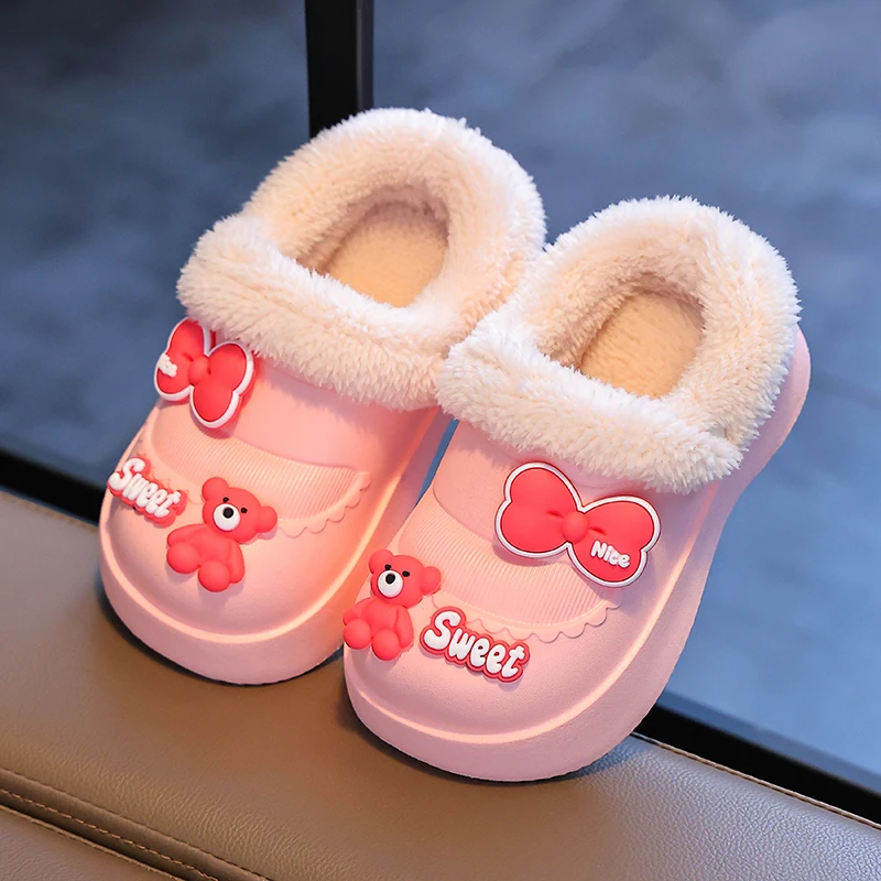 【可拆洗】EVA女童棉拖鞋秋冬季新款宝宝拖鞋居家公主风棉鞋
