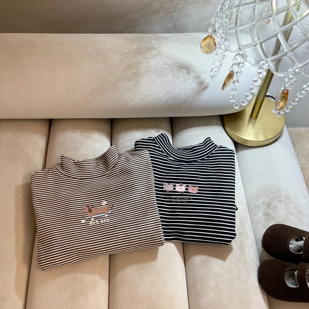 【腊肠狗和三只熊】无骨加绒D24131T鱼子酱品牌儿童女童