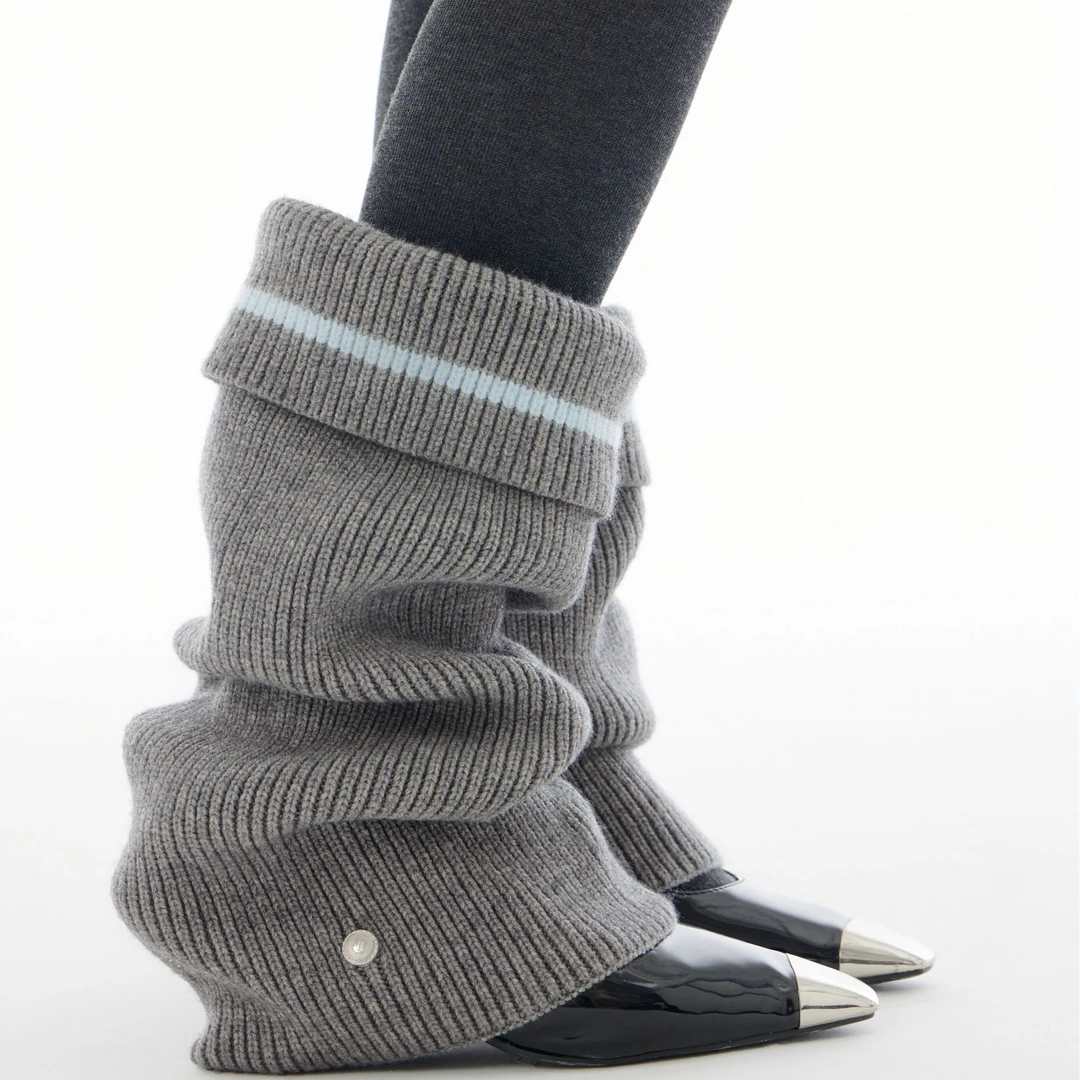 ENTER DRAMA设计师品牌毛绒时尚休闲户外简约百搭舒适条纹袜套