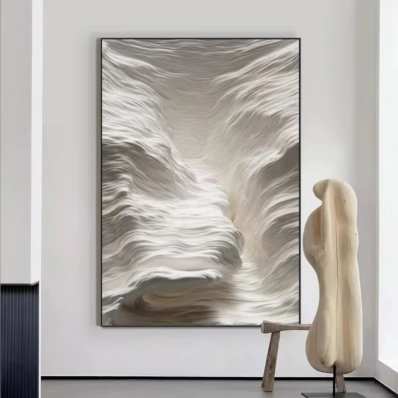 艺术装饰画卧室餐厅儿童房挂画铝合金边框沙发画深渊80120