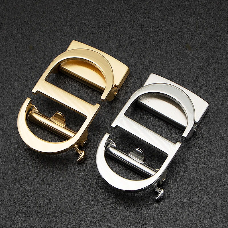 3.5宽不锈钢摇杆自动扣男士休闲百搭裤腰带扣头防过敏单扣头