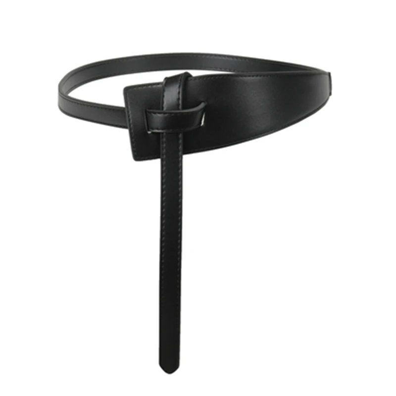 宽腰带女士装饰大衣百搭束腰配连衣裙收腰皮带打结腰封黑色咖色
