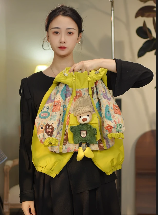 【现货】2024冬季儿童新款韩版时尚可爱加厚加棉休闲套装28960