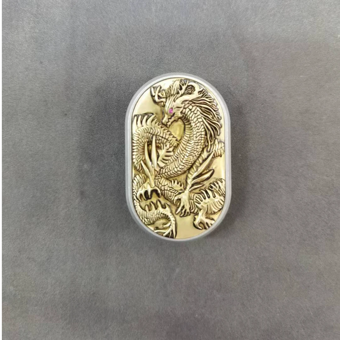 躁动EDC 黑龙律动机械推牌双层叮叮 金属edc解压玩具指尖陀螺减压