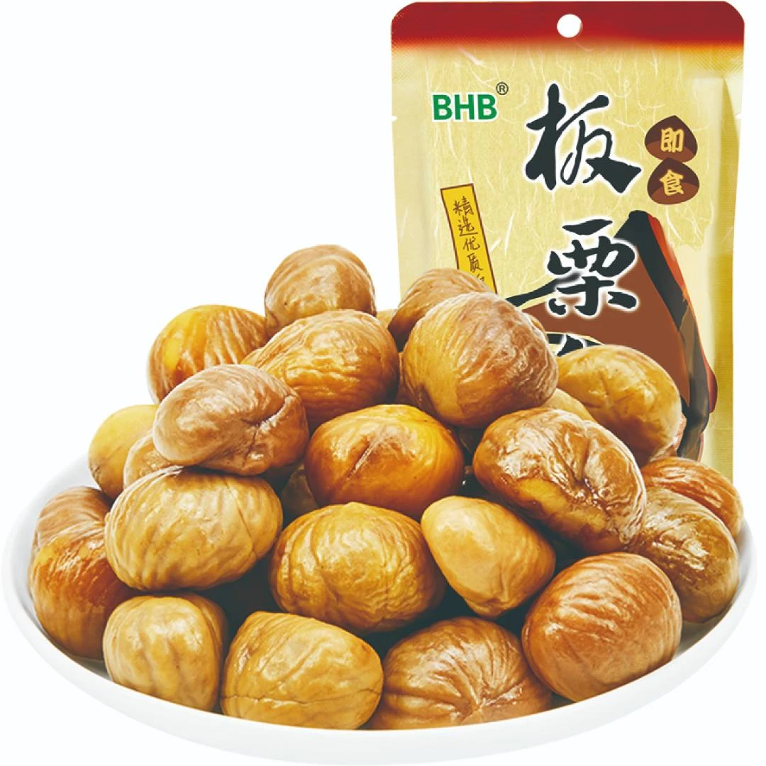 直播专即食剥壳熟板栗仁100克/袋去壳优质甘栗食用休闲小袋软糯
