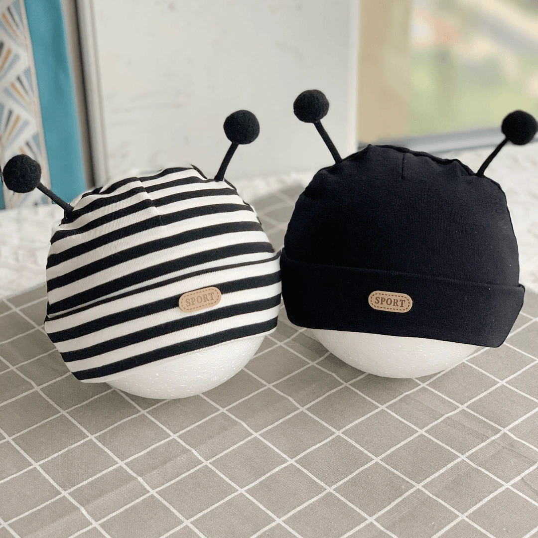 婴儿0-1岁秋冬婴幼儿帽子网红帽婴儿帽儿童帽春双层宝宝套头帽