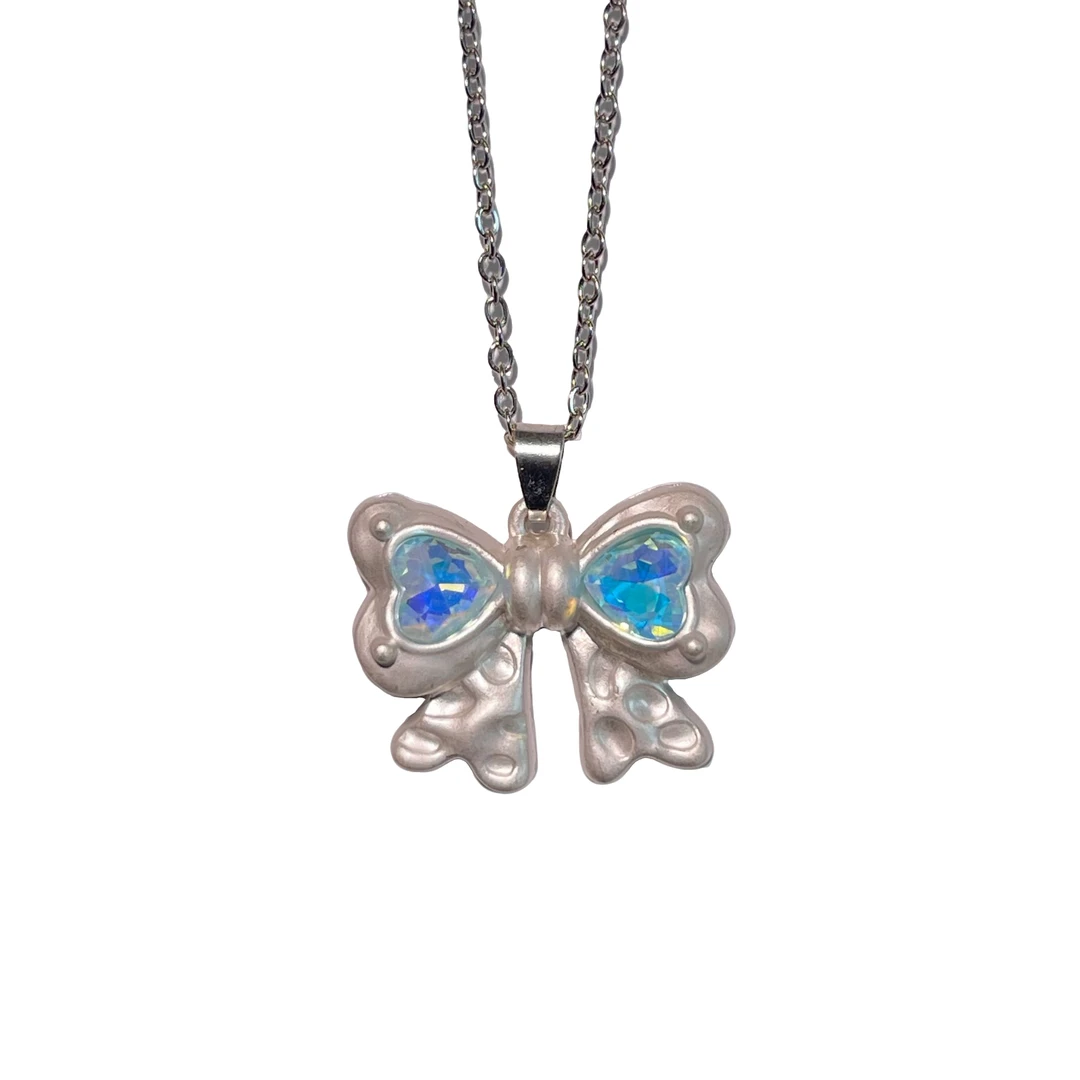 铜合金项链 【1161号】少女心蓝色蝴蝶结魔法少女可爱百搭时尚精致