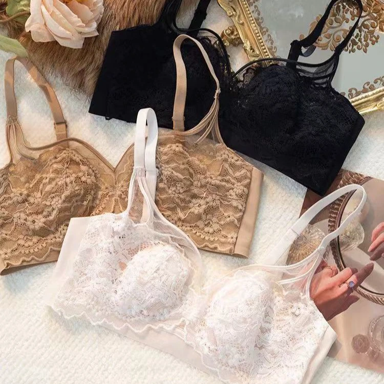 OHN/欧韩娜无痕调整型蕾丝薄款内衣文胸性感063小胸兔耳朵内衣