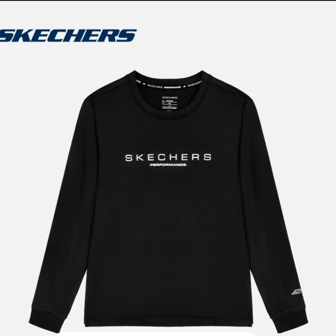 SKECHERS/斯凯奇 男士运动卫衣新款时尚潮流休闲长袖T恤P322M020