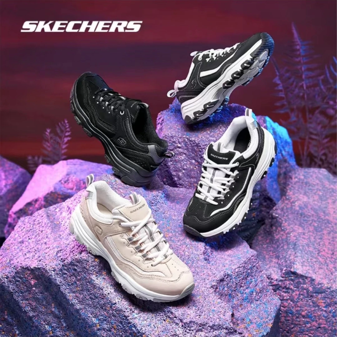 SKECHERS/斯凯奇【经典一代】熊猫秋冬运动厚底百搭休闲加绒老爹鞋