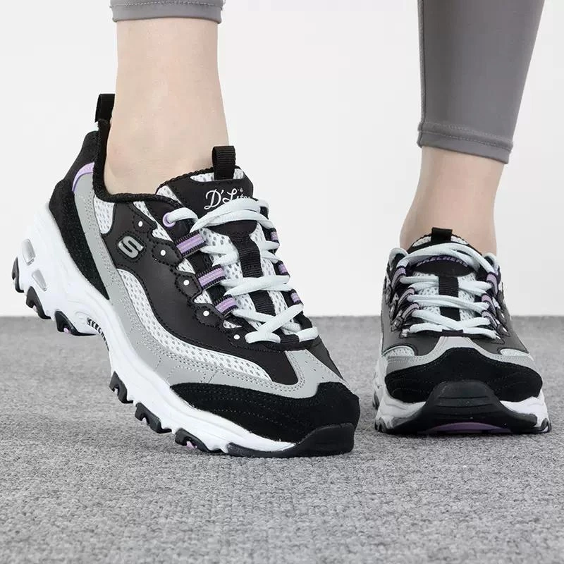 斯凯奇秋冬季女鞋运动复古休闲鞋轻质透气老爹鞋896209