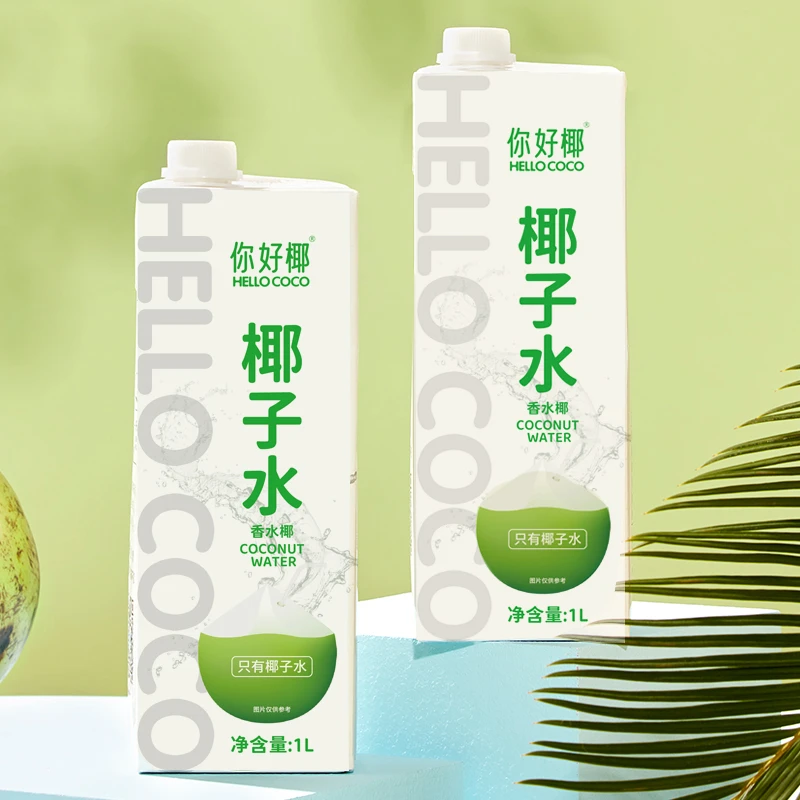 你好椰hellococo营养香水椰椰子水1L装椰子天然新鲜电解质椰青