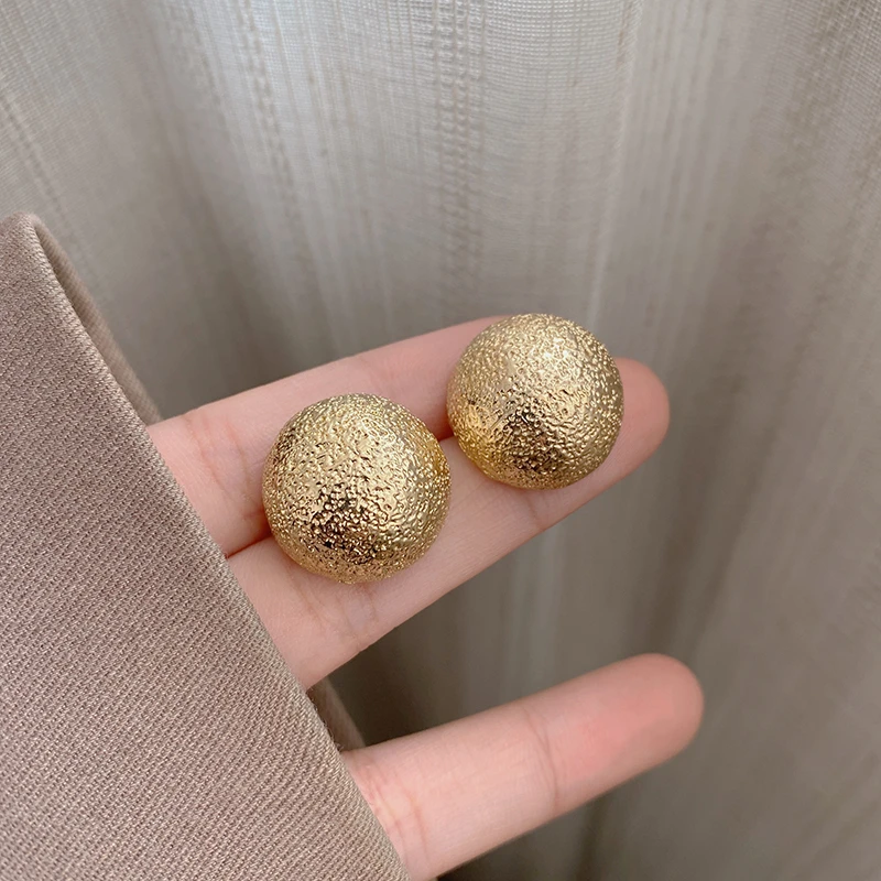 合金耳饰 港风复古小豆豆耳钉女新款轻奢气质时尚百搭耳环耳饰品