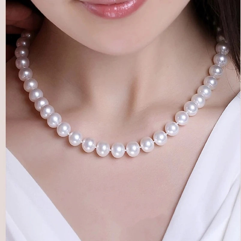 【姐弟珍珠9-10爆款】淡水无核优雅气质白色大点位强光百搭长辈推荐