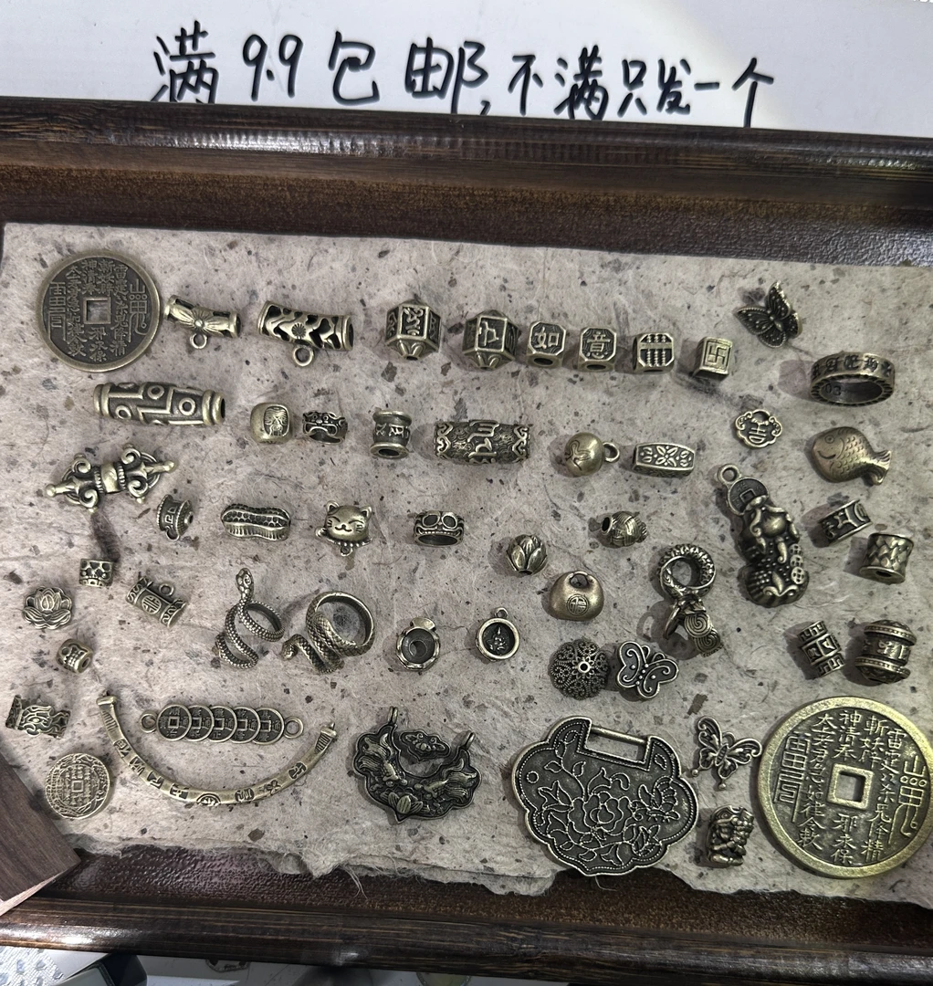 不满9.9只发一个diy合金配件米来家过款配件隔珠三通吊坠半镯配件