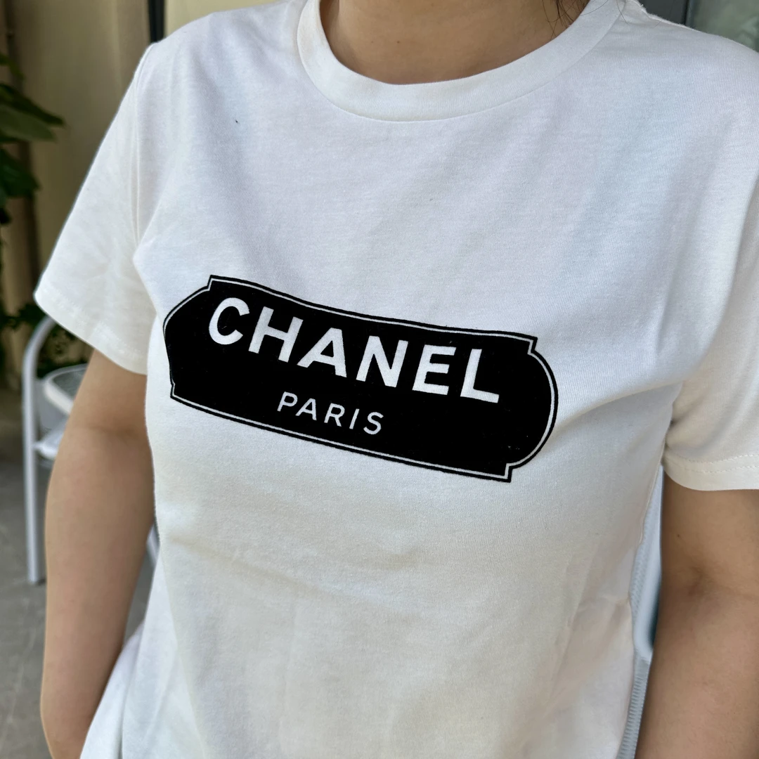 全新未使用 Chanel/香奈儿 员工服全新新款字母T恤精品店女129247