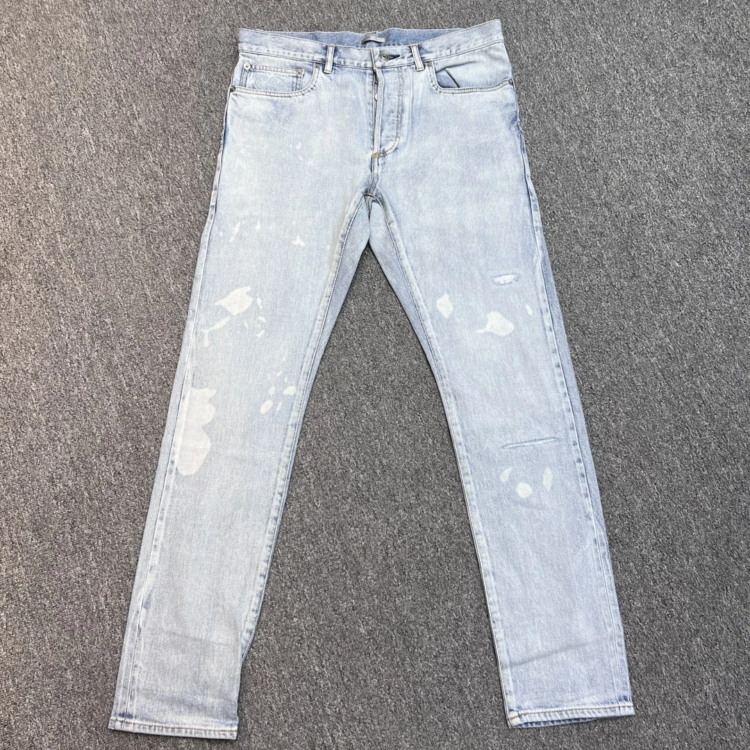 全新未使用 DIOR/迪奥 Kenny scharf系列淡蓝色牛仔裤114160