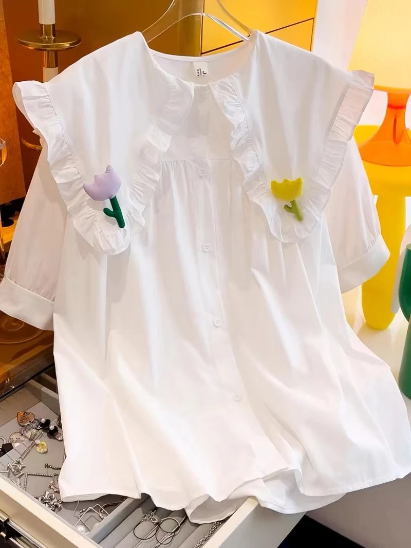 女装衬衫白色上衣百搭春夏秋款长袖气质时尚女装连衣裙复古收腰