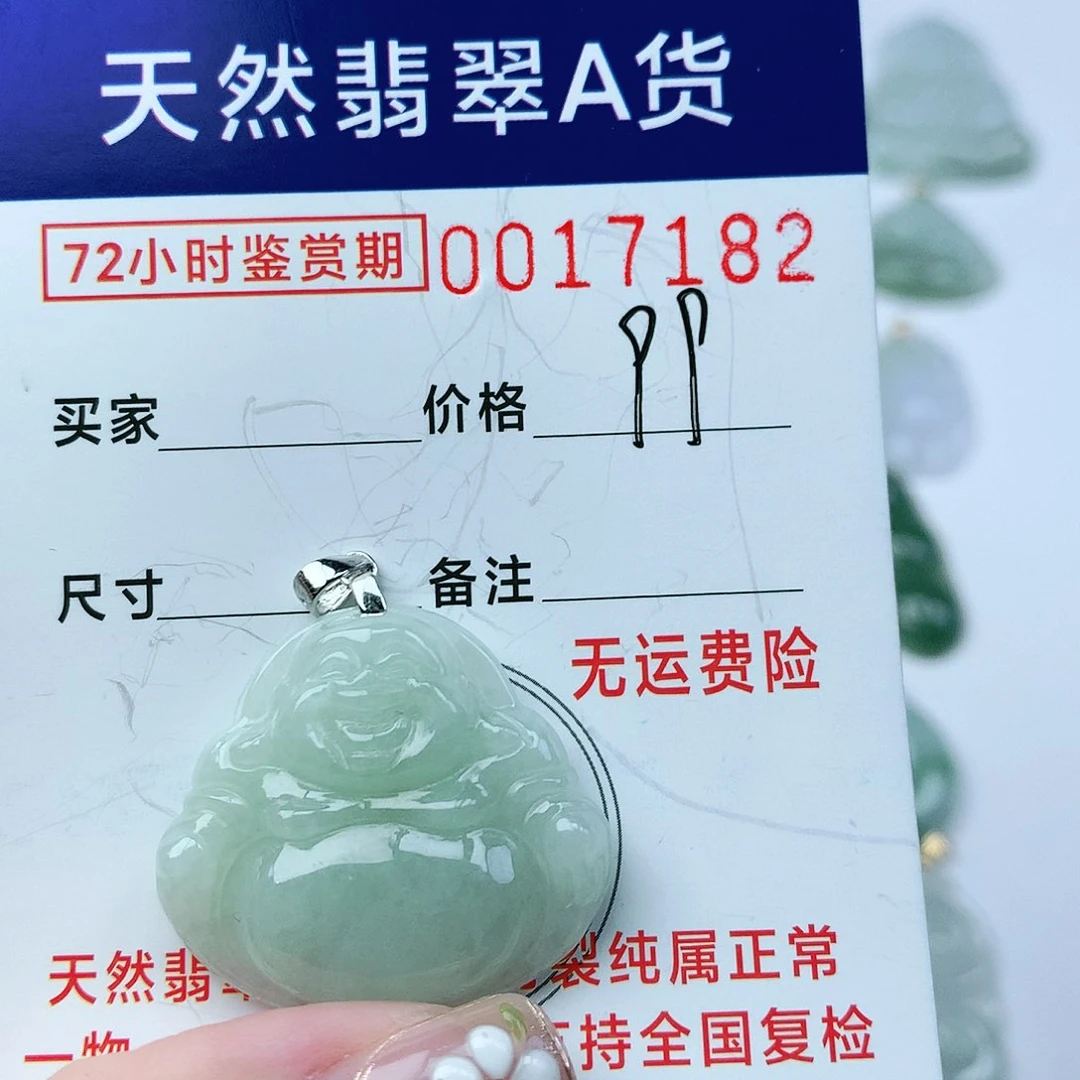 翡翠颈饰银S925镶嵌吊