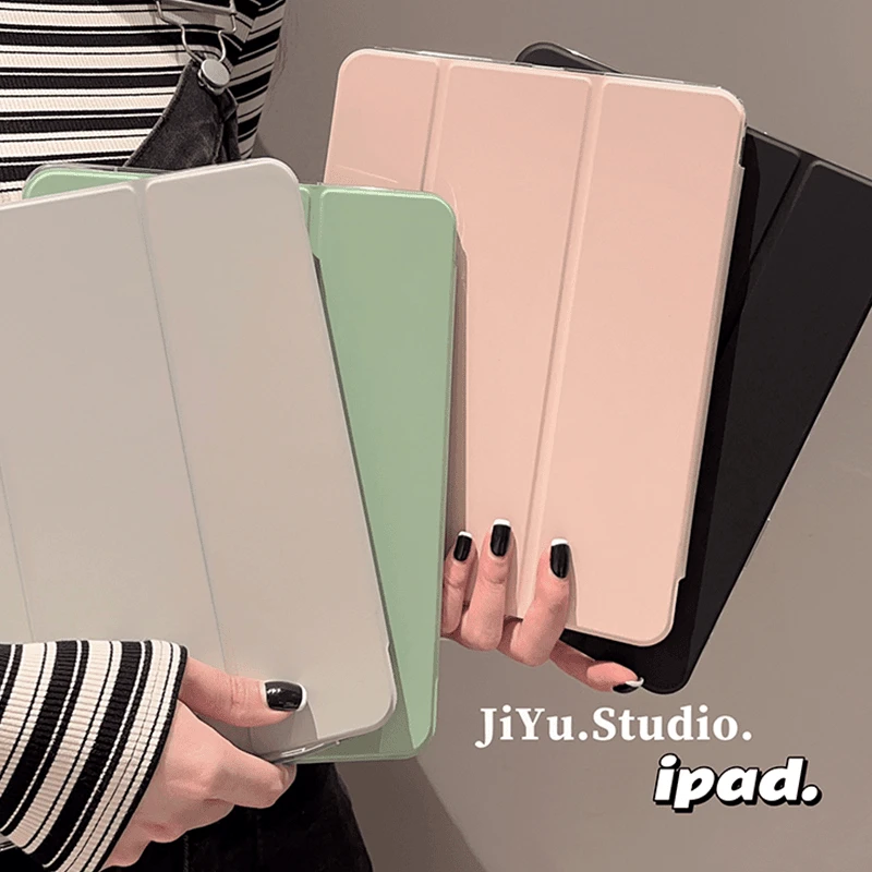 高级感纯色适用苹果iPad2022第10代平板保护套10.2寸789保护壳ins