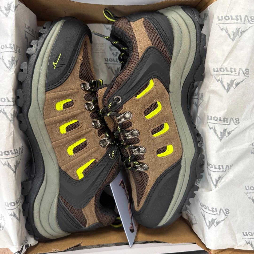 北美norti 真皮防水防踢头耐磨登山鞋男士户外运动鞋徒步鞋