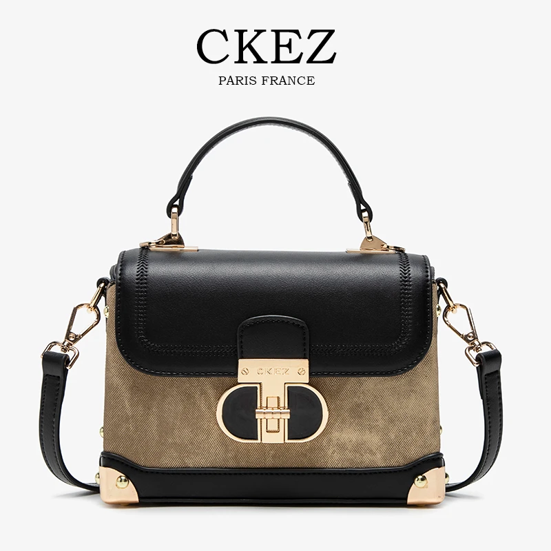 CKEZ/2025春夏新款 小众气轻奢质经典百搭时尚知性单肩手提斜挎包