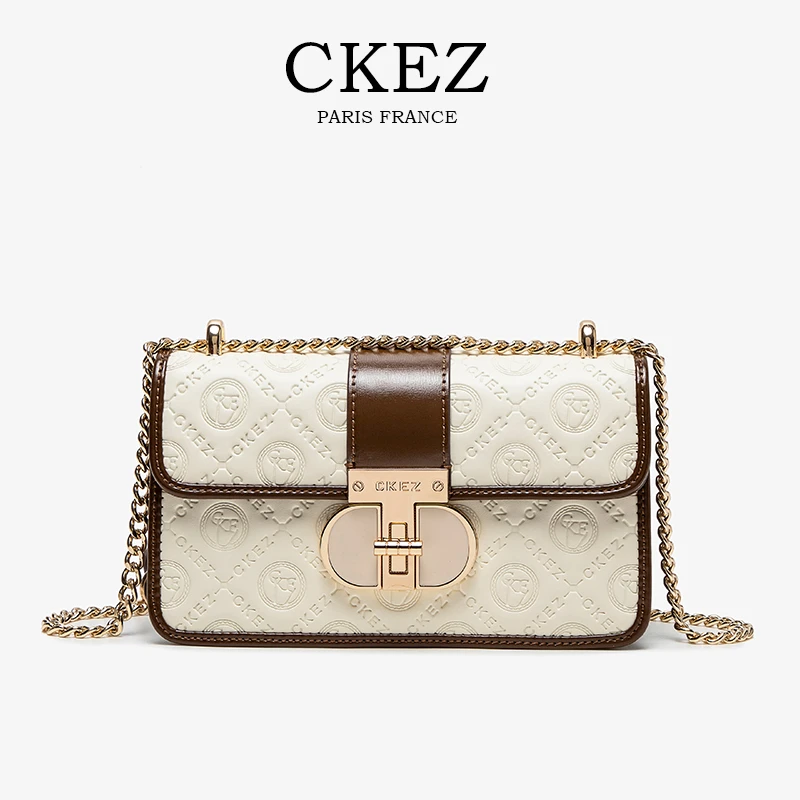 CKEZ/2025春夏新款 时尚百搭手提包小众百搭知性单肩斜挎小方包