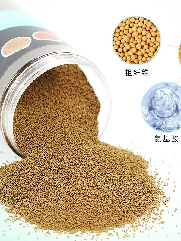 斗鱼饲料小型鱼淡水热带鱼小颗粒红绿灯鹦鹉鱼高蛋白鱼粮