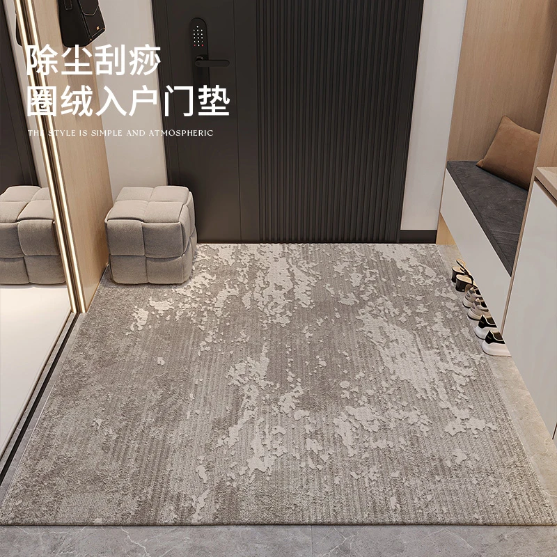慕斯矩形入户门地垫进门口脚垫家用玄关防滑比利时绒除尘脚垫