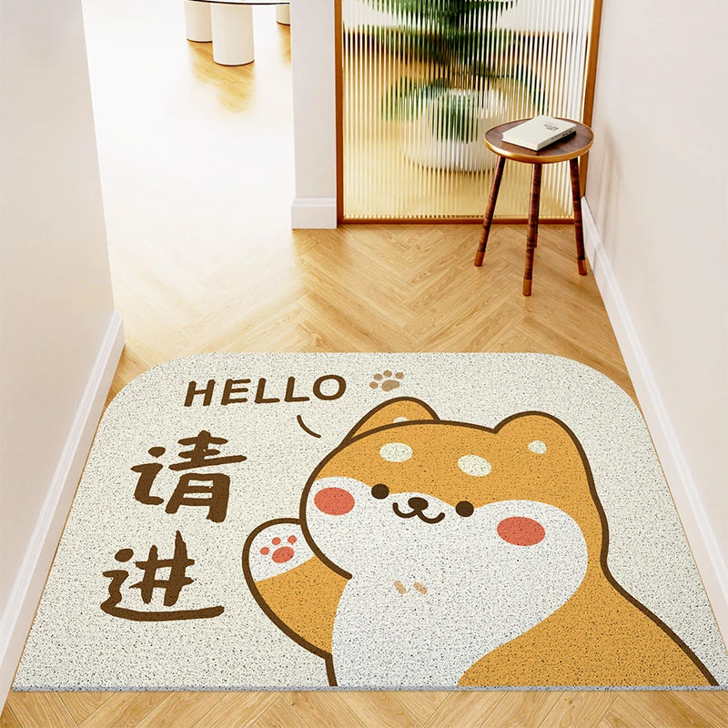【柴柴欢迎】进门丝圈地垫家用玄关大门口入户门防滑刮沙脚垫免洗