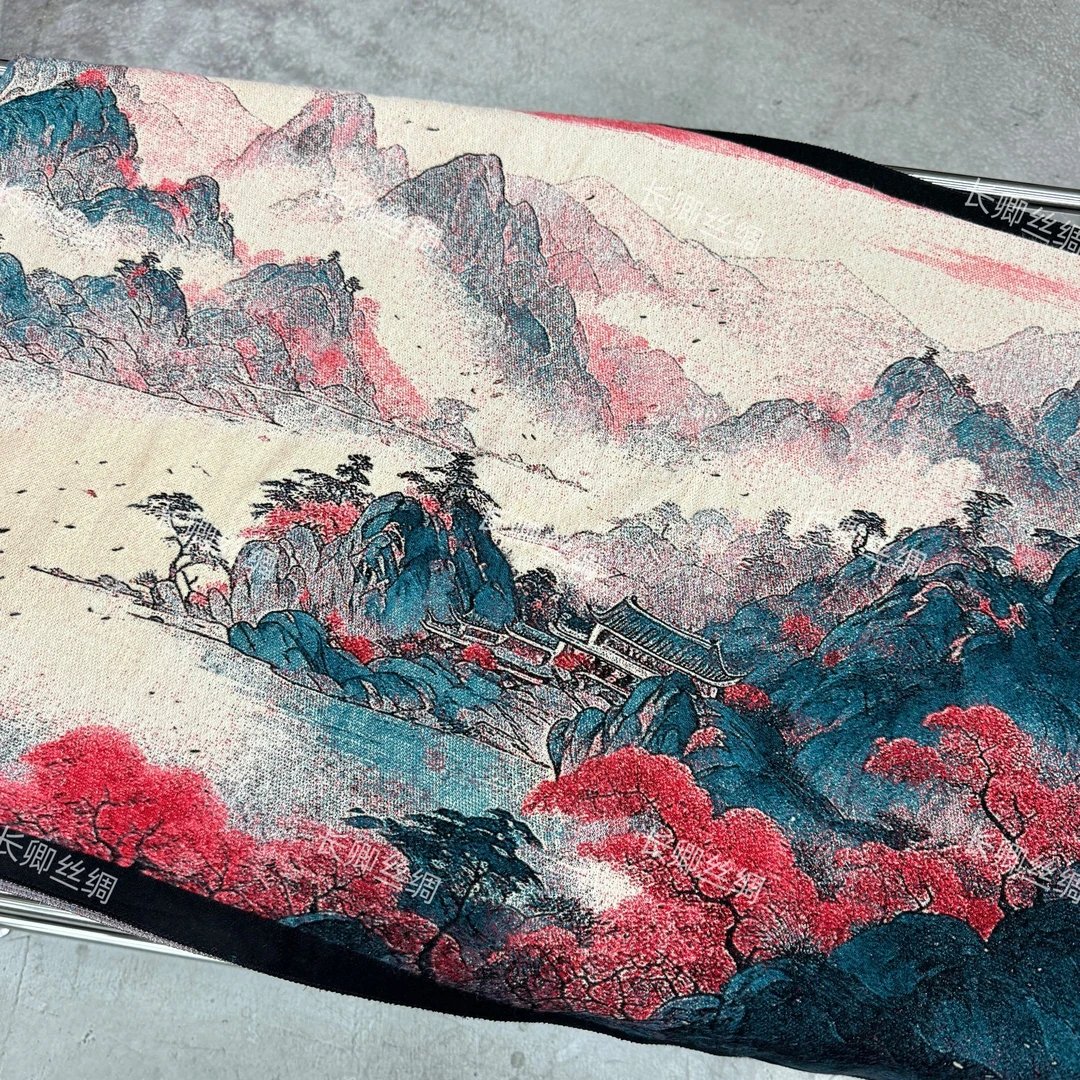 倾云【春和景明】高级百搭国风轻奢高定丝巾 60*180（DQ2）带礼盒