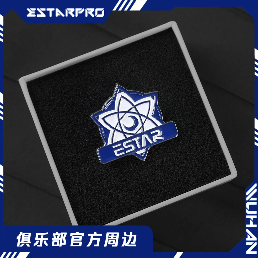 锌合金珐琅胸针 官方自营正品eStar限定logo徽章百搭