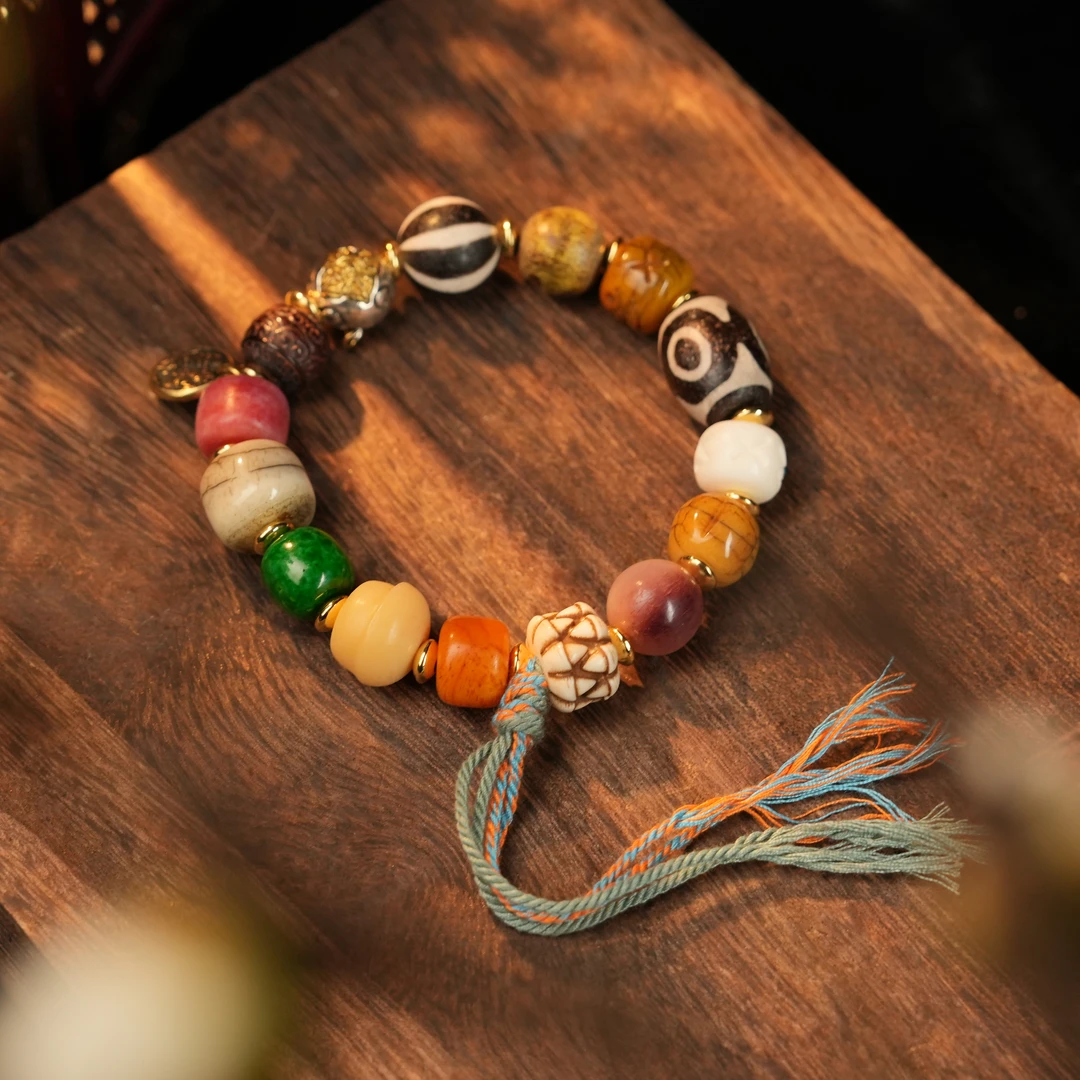 925银手链 猫三多宝手串LMYX004